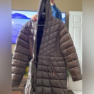 Lane Bryant Black Quilted Puffer Coat